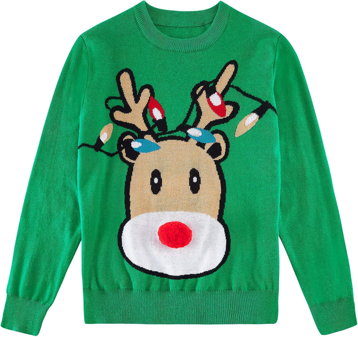 Kids Ugly Christmas Sweater Boys Girls Xmas Holiday Party Pullover Tops 3-12 Years