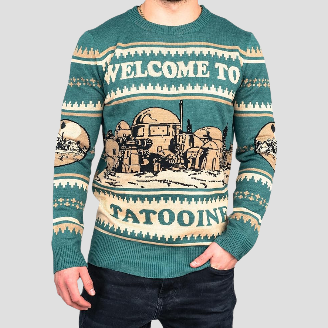 Star Wars "Welcome to Tatooine" Ugly Christmas Sweater | Galactic Holiday Style