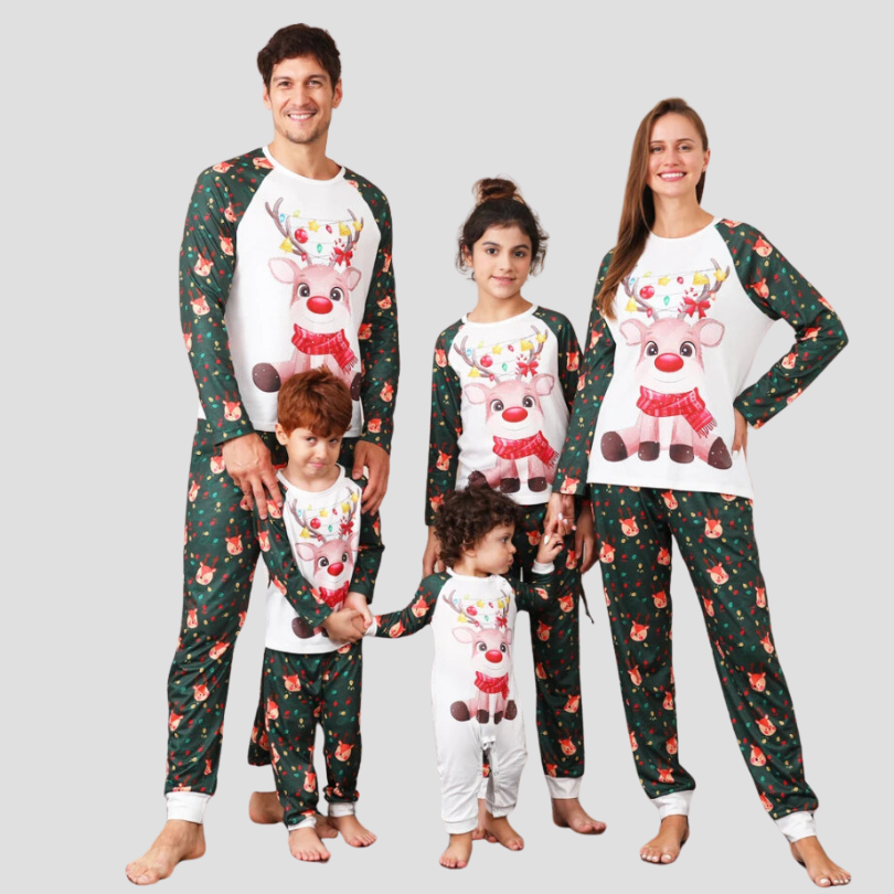 Christmas Family Matching Pajamas Set – Mommy, Daddy, and Me Sleepwear for Baby, Kids, and Parents