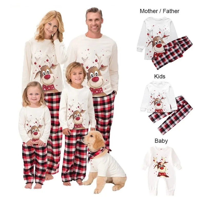 Family Matching Christmas Pajamas Set – Festive Sleepwear for Parents & Kids