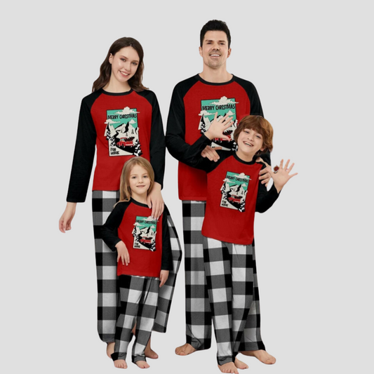 2024 Merry Christmas Family Matching Pajamas – Picture Printed Outfits for Adults, Kids, and Baby