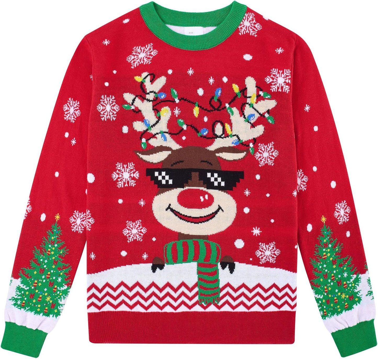 Kids Ugly Christmas Sweater Boys Girls Xmas Holiday Party Pullover Tops 3-12 Years