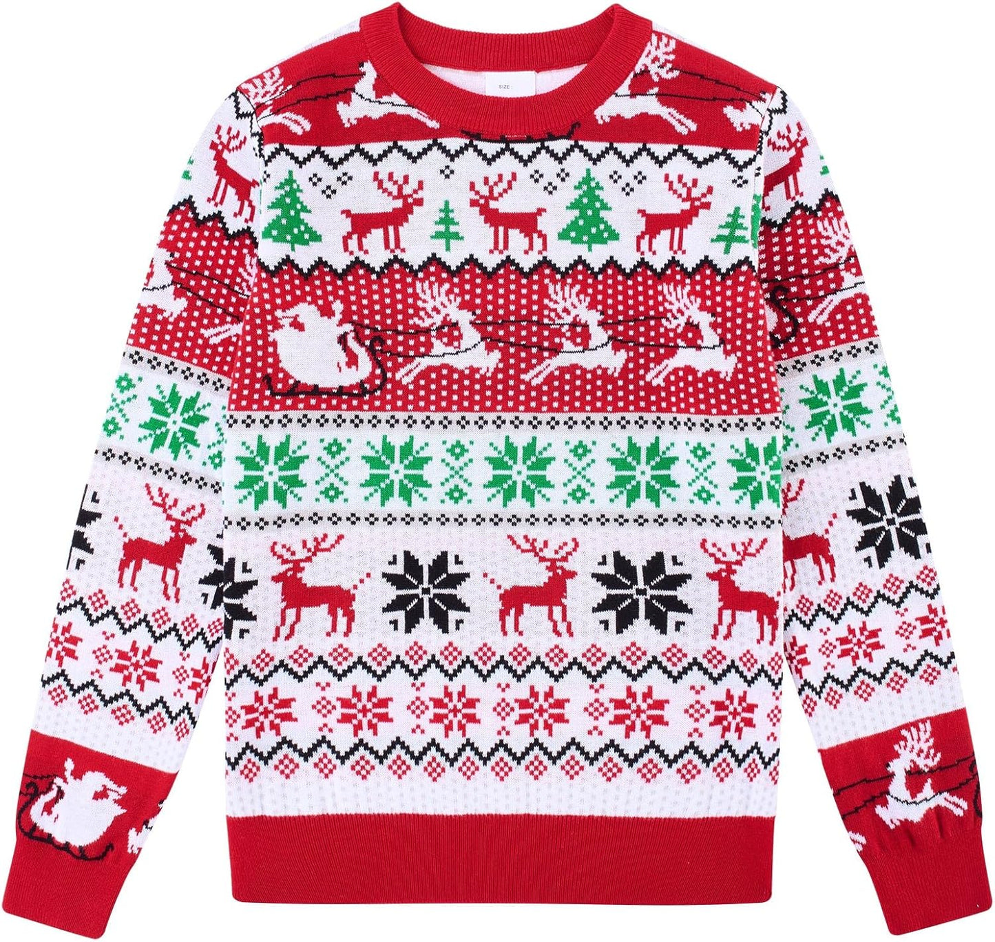 Kids Ugly Christmas Sweater Boys Girls Xmas Holiday Party Pullover Tops 3-12 Years