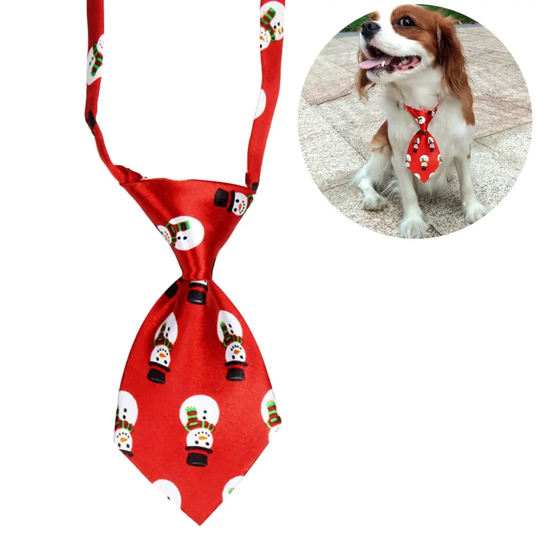 Festive Pet Christmas Ties – Adjustable, Stylish Holiday Accessories for Dogs & Cats