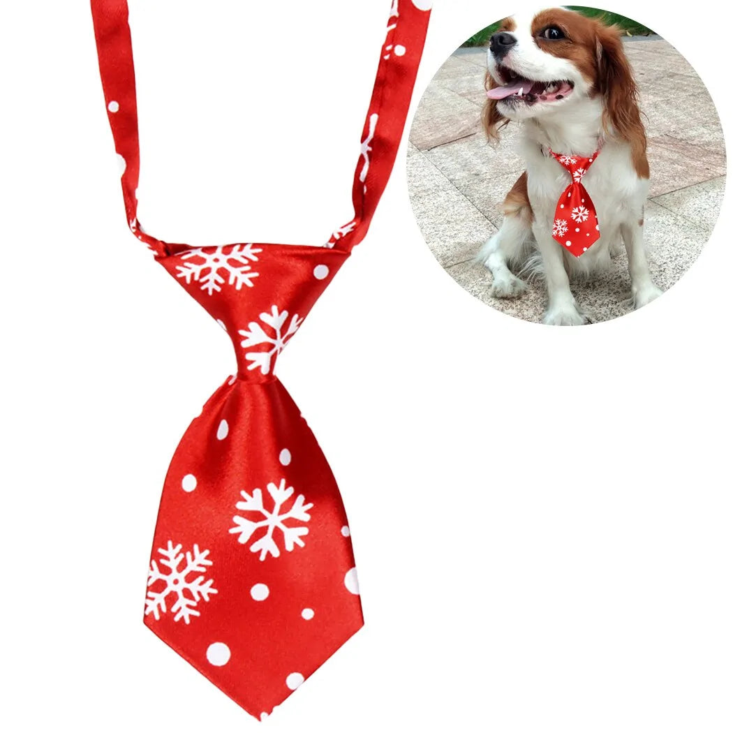 Festive Pet Christmas Ties – Adjustable, Stylish Holiday Accessories for Dogs & Cats