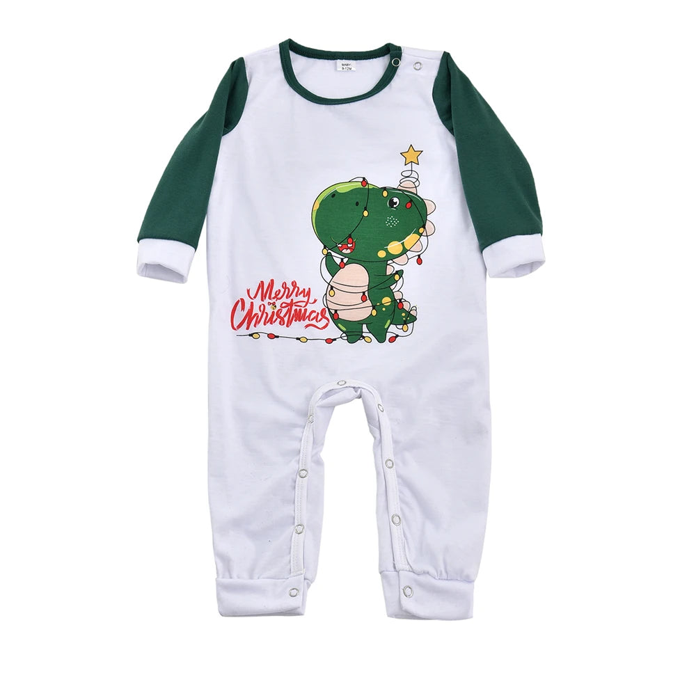 Christmas Family Matching Pajamas Set Family Look Mother Daughter Father Baby Kids Sleepwear Mommy and Me Nightwear Clothes