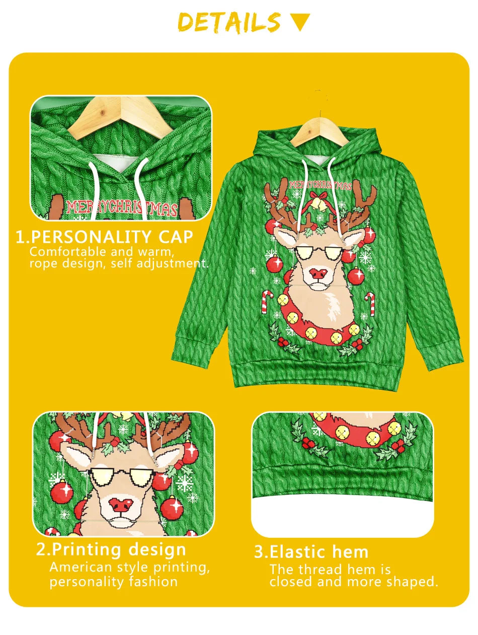 Alpaca Print Children's Ugly Christmas Sweater|Pawxmasduo