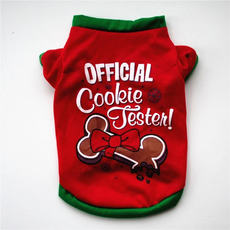 Festive Christmas Dog Clothes | Cozy Cotton Outfit for Holiday Cheer