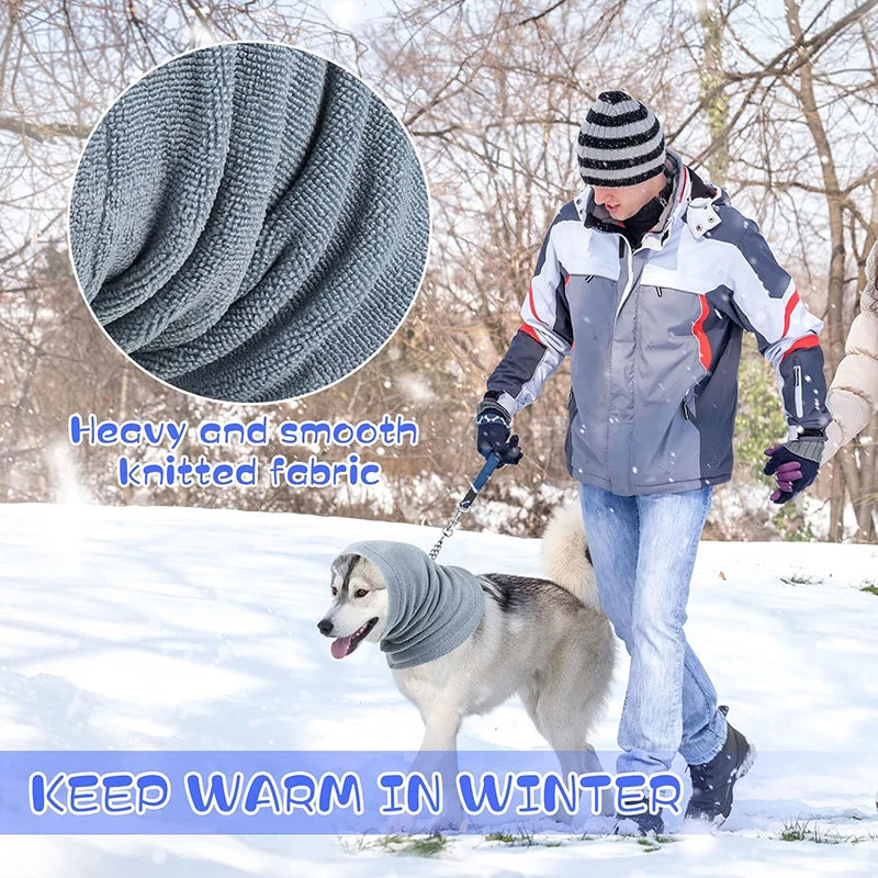 Dog Grooming Earmuff Warm Headband Ear Cover Neck Hat Noise Cancel Scarf Collar Soundproof Anxiety Pet Bath Quiet Dry HeadSleeve