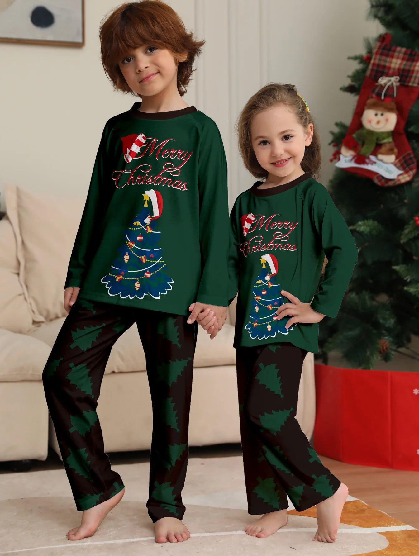 Christmas Family Matching Clothes Adult Kid 2025 News Pajamas Outfits Set Baby Rompers Casual Sleepwear Xmas Family Look Pyjamas