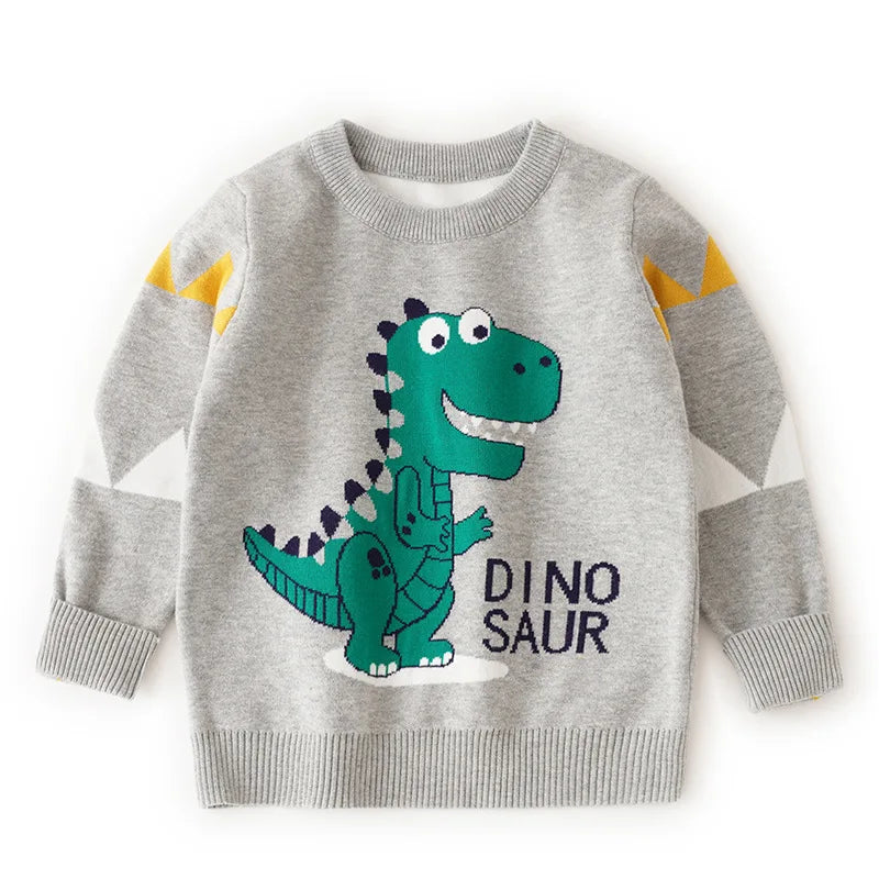 2024 Spring Autumn Winter New 2 3 4 6 8 10 Years Children's Clothing Kids Pullover Knitted Baby Christmas Sweater For Baby Boys