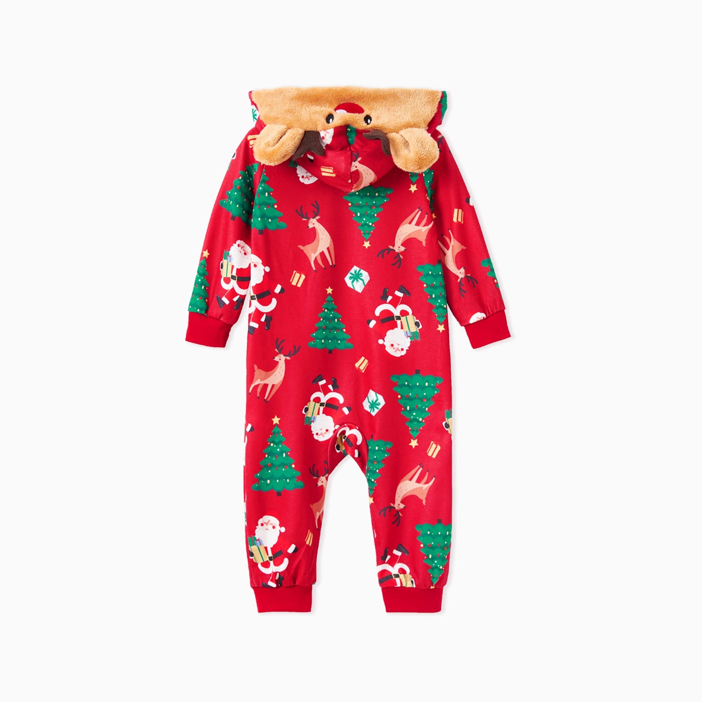 3D Reindeer Hooded Family Pajamas Sets for Christmas – Matching Onesies