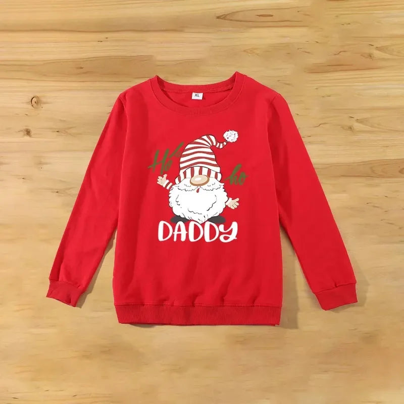 Baby Kids Winter Sweaters Christmas Family Matching Outfits Xmas T Shirt Deer Sweatshirt Mother Father Daughter Son Set