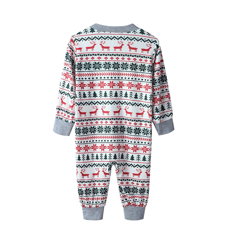 Hot Sall Winter Christmas Pajamas Set Mother Kids Look Loungewear Pjs Baby Pyjamas Children's Family Matching Outfits Sleepwear