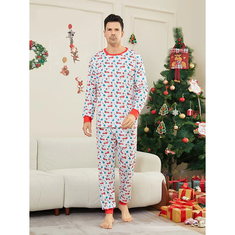 2024 Christmas Pajamas Family Matching Adult Father Mother Kids Girl Baby Xmas Pyjamas Outfits Clothes Set Family Look Sleepwear