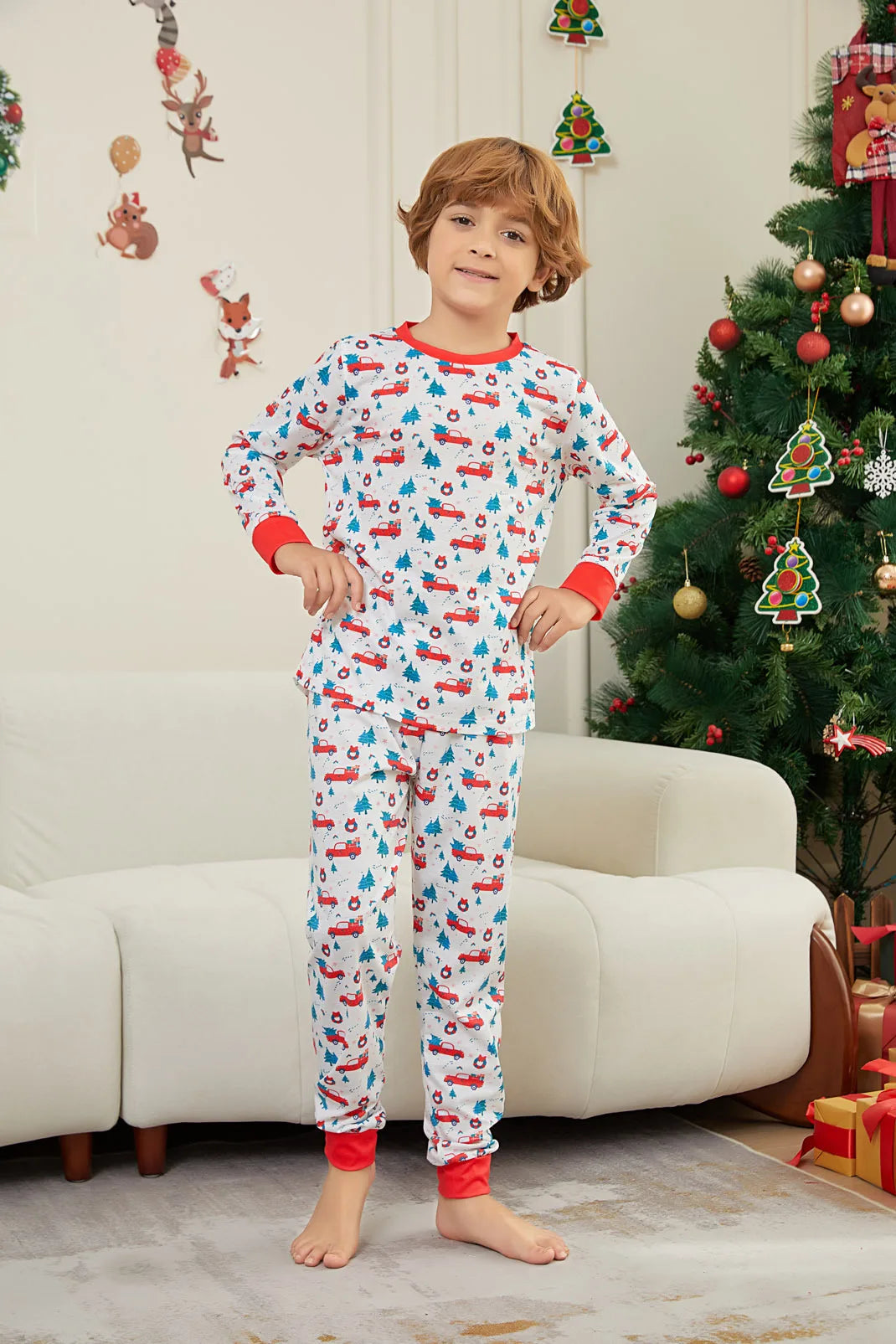 2024 Christmas Pajamas Family Matching Adult Father Mother Kids Girl Baby Xmas Pyjamas Outfits Clothes Set Family Look Sleepwear