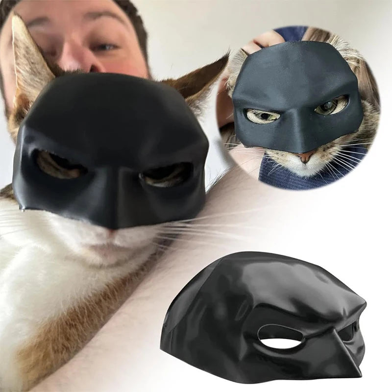 Adorable Bat Cat Mask - Transform Your Kitty into a Halloween Superhero!