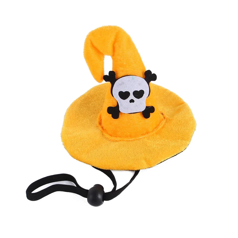 Halloween Small Pets Clothes Hat Bat Wings Funny Cat Dog Cosplay Costume Artificial Wing with Pumpkin Bells Halloween Supplies