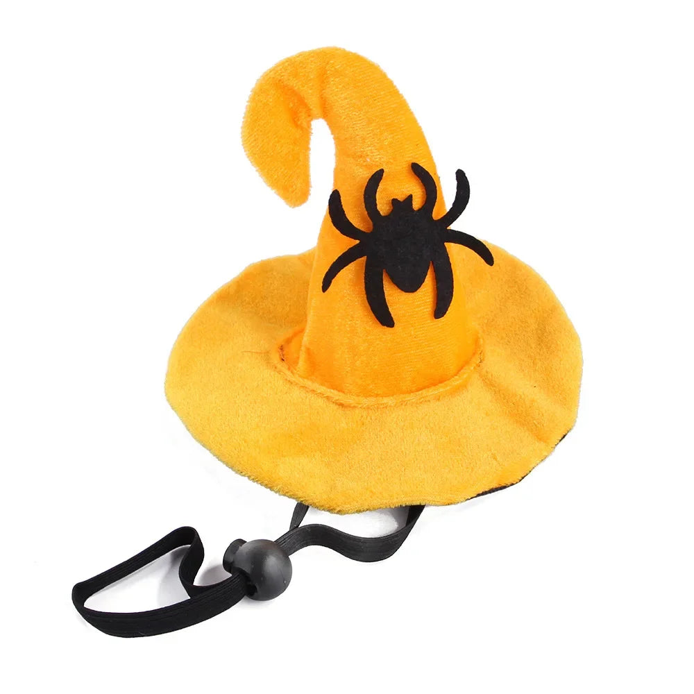 Halloween Small Pets Clothes Hat Bat Wings Funny Cat Dog Cosplay Costume Artificial Wing with Pumpkin Bells Halloween Supplies