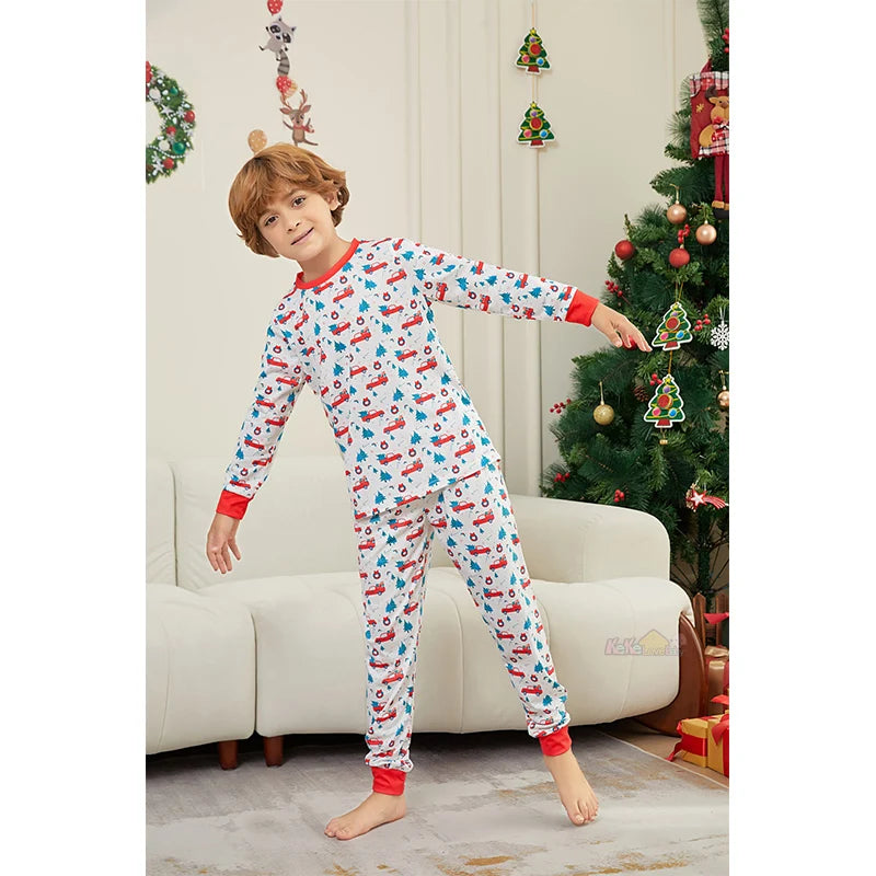 2024 Christmas Pajamas Family Matching Adult Father Mother Kids Girl Baby Xmas Pyjamas Outfits Clothes Set Family Look Sleepwear