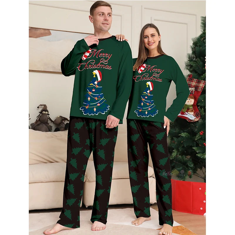 Christmas Family Matching Clothes Adult Kid 2025 News Pajamas Outfits Set Baby Rompers Casual Sleepwear Xmas Family Look Pyjamas