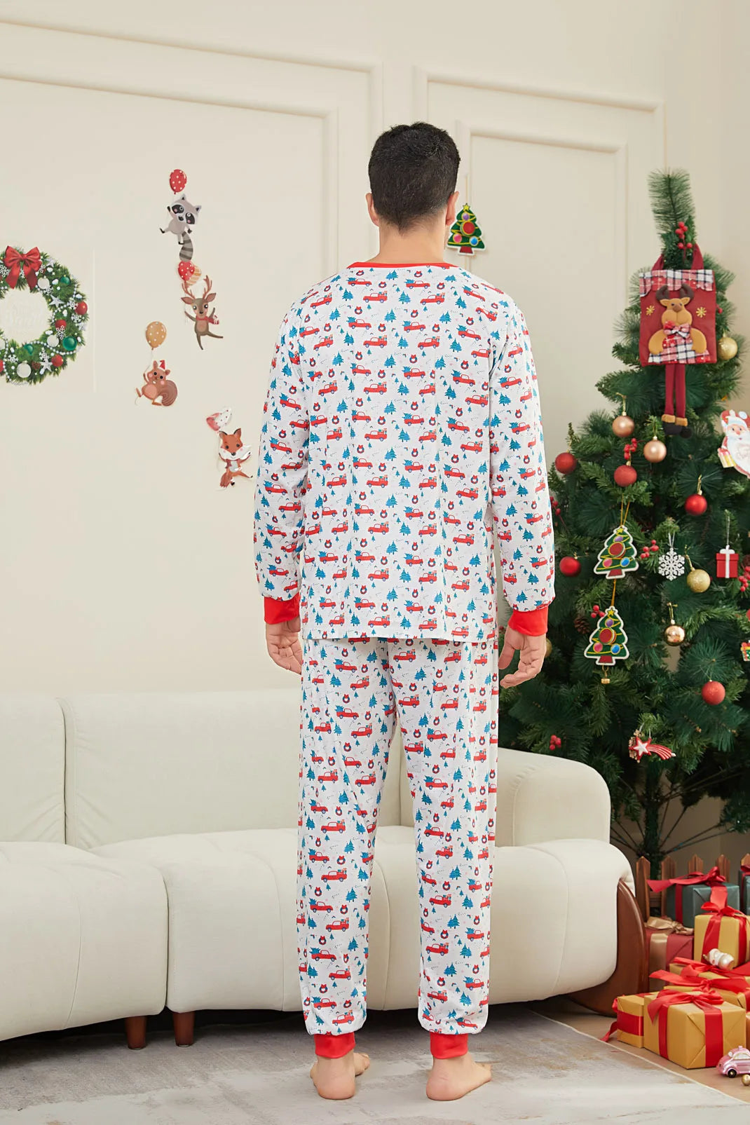 2024 Christmas Pajamas Family Matching Adult Father Mother Kids Girl Baby Xmas Pyjamas Outfits Clothes Set Family Look Sleepwear