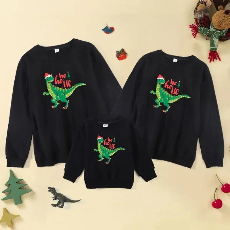 Baby Kids Winter Sweaters Christmas Family Matching Outfits Xmas T Shirt Deer Sweatshirt Mother Father Daughter Son Set