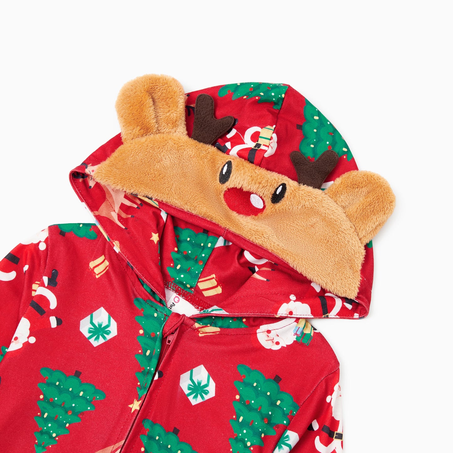 3D Reindeer Hooded Family Pajamas Sets for Christmas – Matching Onesies