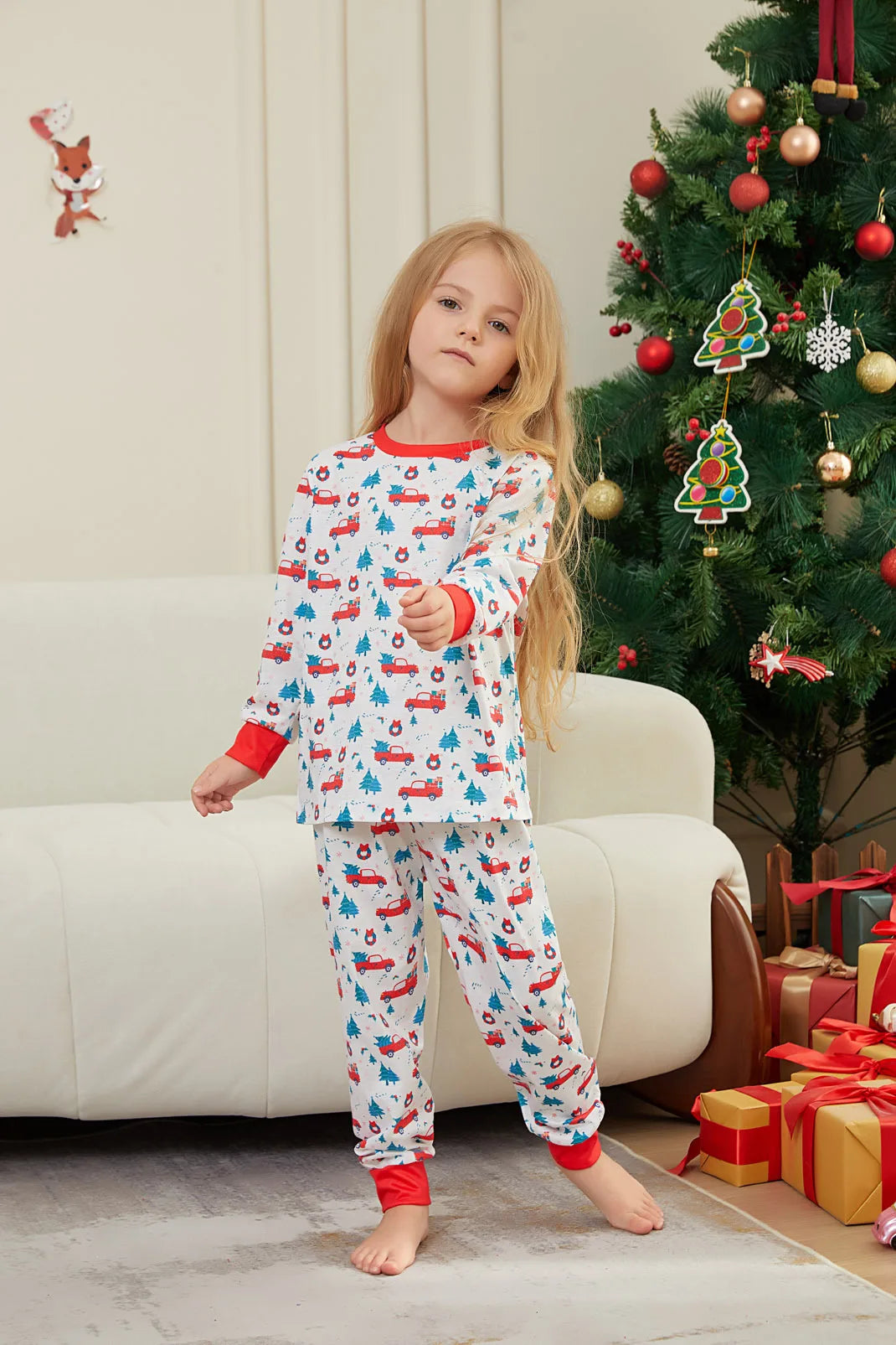 2024 Christmas Pajamas Family Matching Adult Father Mother Kids Girl Baby Xmas Pyjamas Outfits Clothes Set Family Look Sleepwear