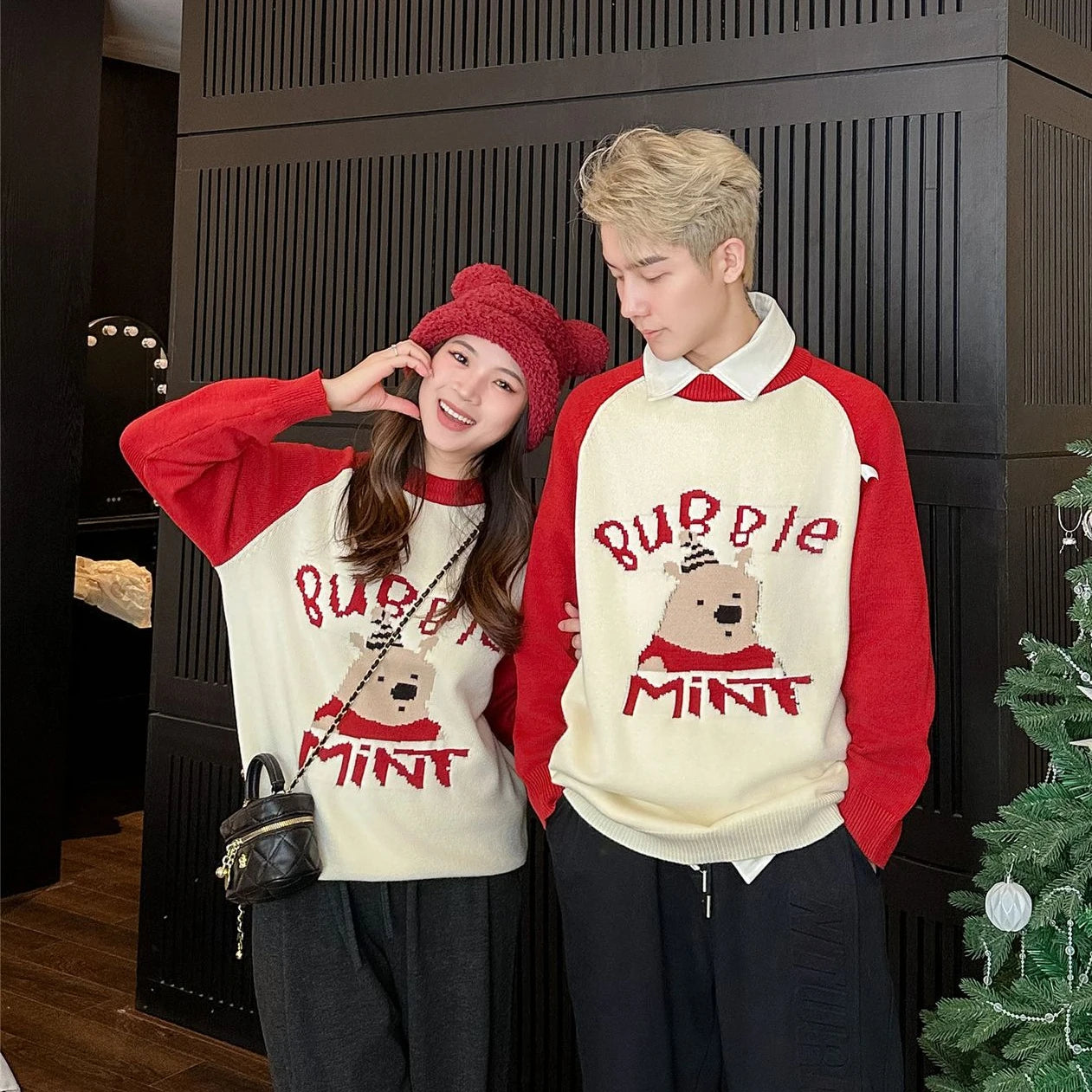 Matching Family Christmas Pullover Sweaters for Mom, Dad, and Kids