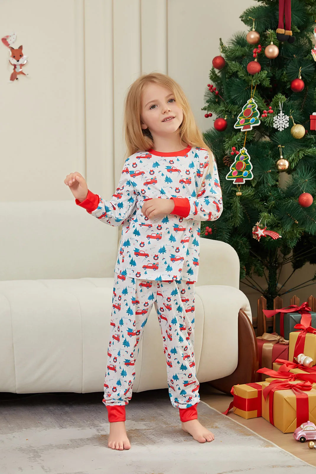 2024 Christmas Pajamas Family Matching Adult Father Mother Kids Girl Baby Xmas Pyjamas Outfits Clothes Set Family Look Sleepwear