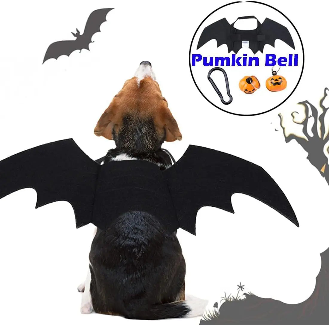 Dog Costumes Halloween Cat Clothes Pet Clothes Bat Wings Bell Style Dog Christmas Clothes  Dog Sweater for Large Dogs