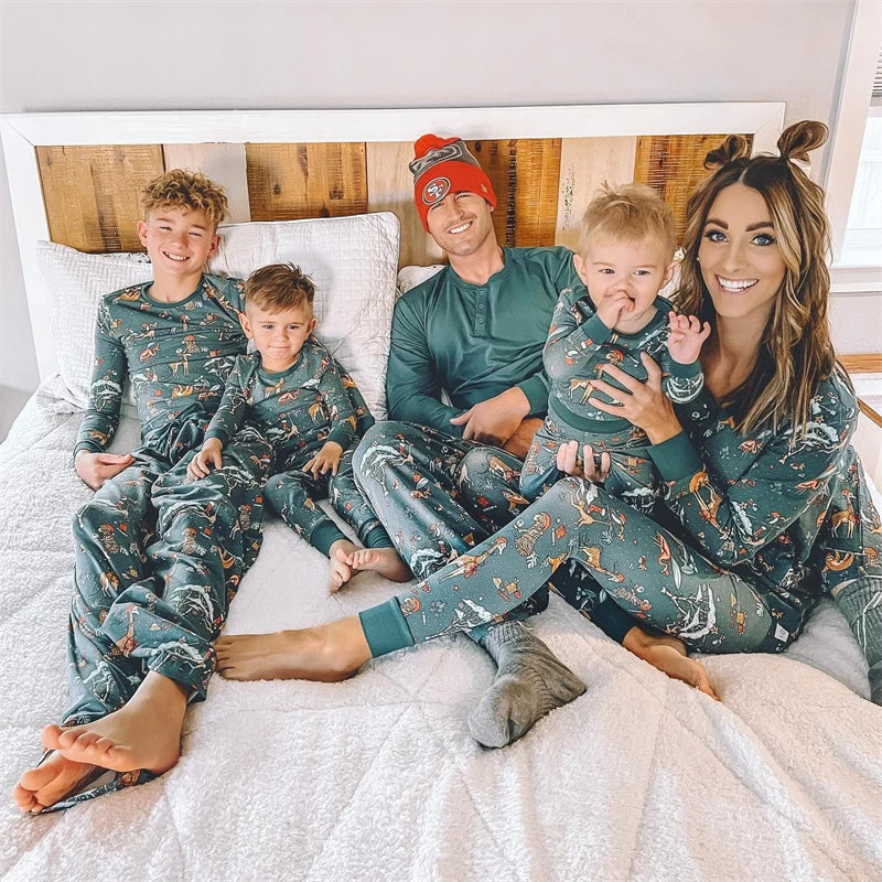 2024 Christmas Family Matching Pajamas Set, Daddy, Mommy, and Me