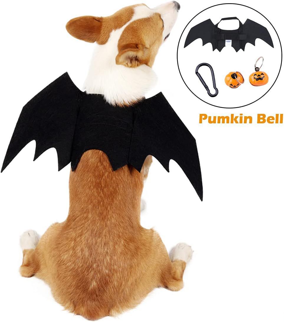 Dog Costumes Halloween Cat Clothes Pet Clothes Bat Wings Bell Style Dog Christmas Clothes  Dog Sweater for Large Dogs