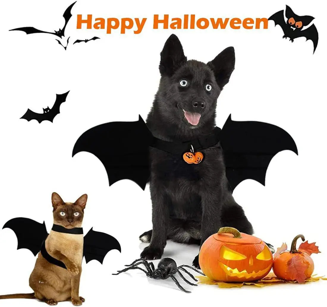 Dog Costumes Halloween Cat Clothes Pet Clothes Bat Wings Bell Style Dog Christmas Clothes  Dog Sweater for Large Dogs