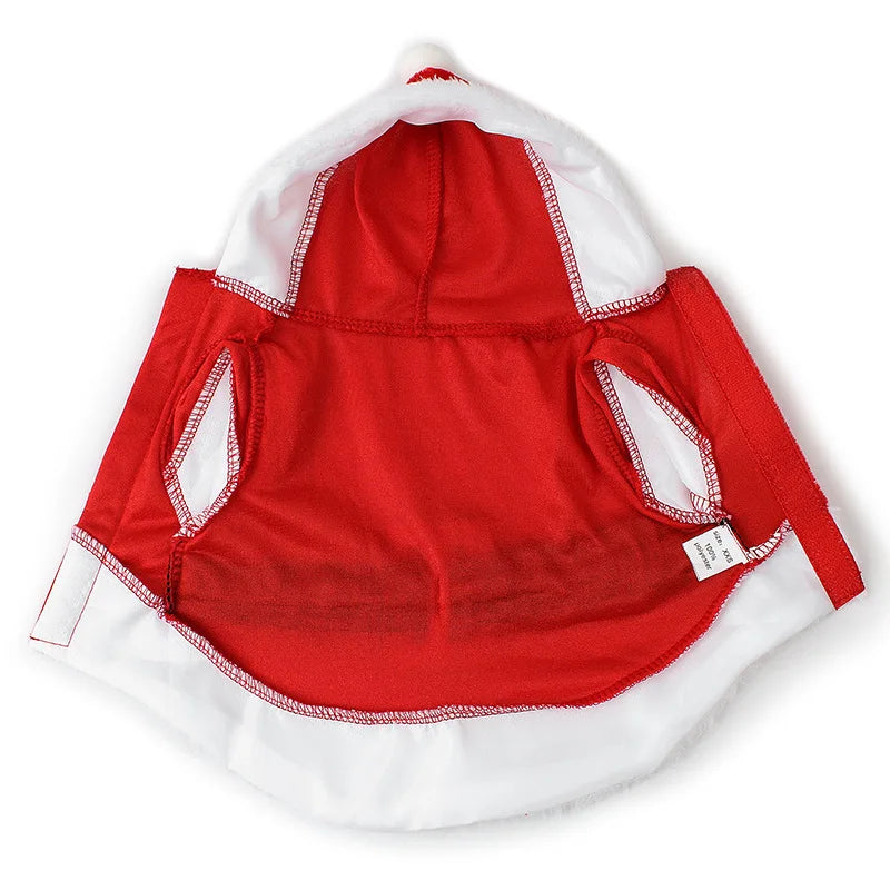 Santa Christmas Costume Clothes for Pet Small Dogs Winter Dog Hooded Coat Jackets Puppy Cat Clothing Chihuahua Yorkie Outfit