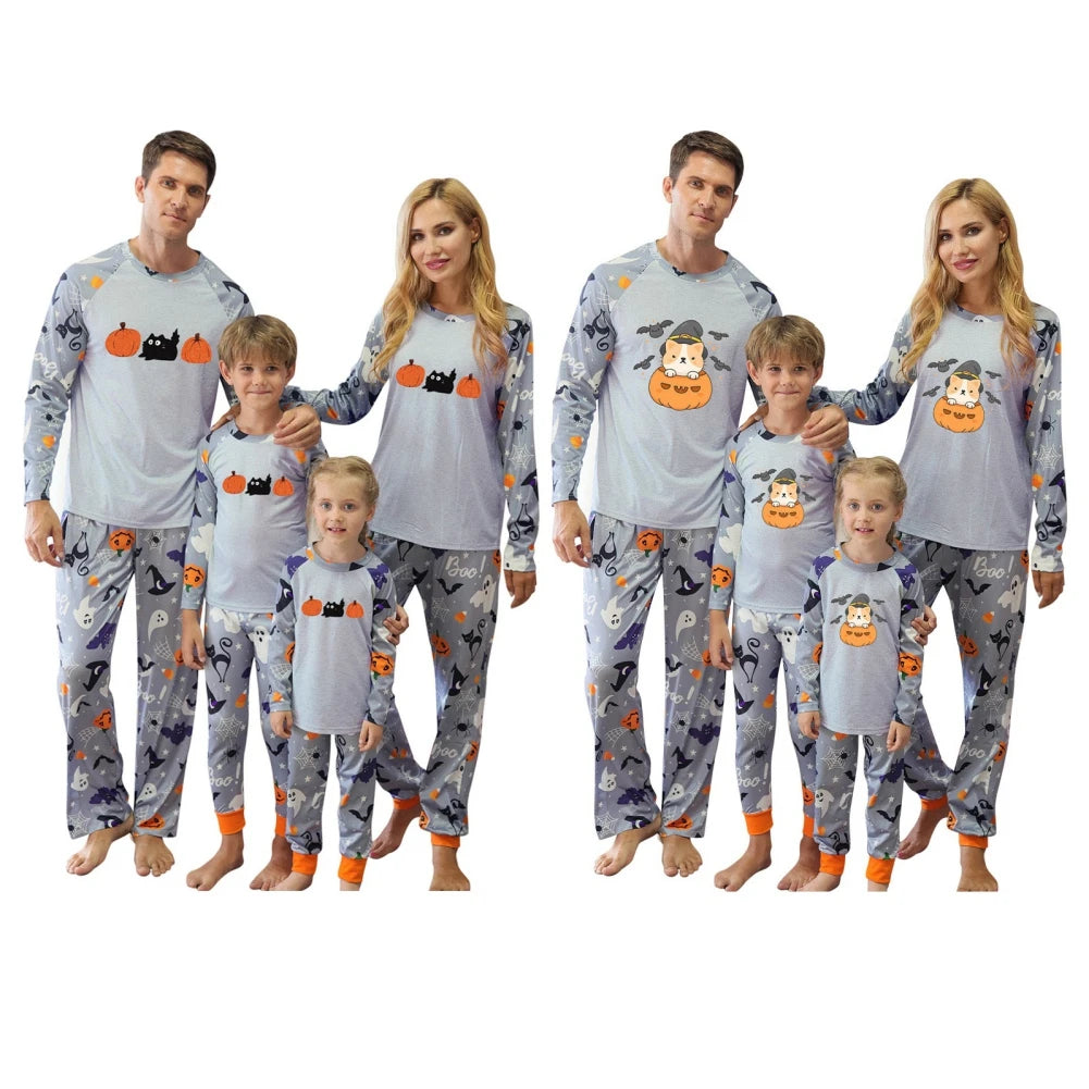 Parent-Child Halloween  Pajamas Set, Adult Kids Family Matching Costumes