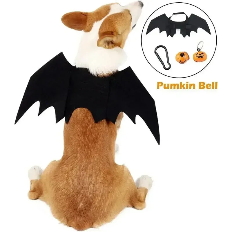 Dog Costumes Halloween Cat Clothes Pet Clothes Bat Wings Bell Style Dog Christmas Clothes  Dog Sweater for Large Dogs