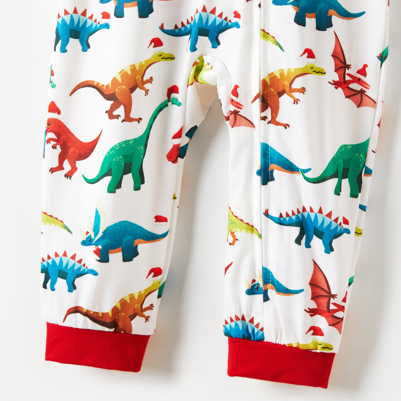 Christmas Dinosaur Print Family Matching Hooded Onesies Pajama  Cozy Sets