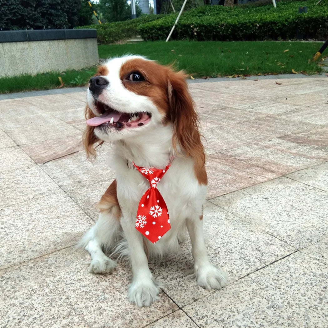 Festive Pet Christmas Ties – Adjustable, Stylish Holiday Accessories for Dogs & Cats