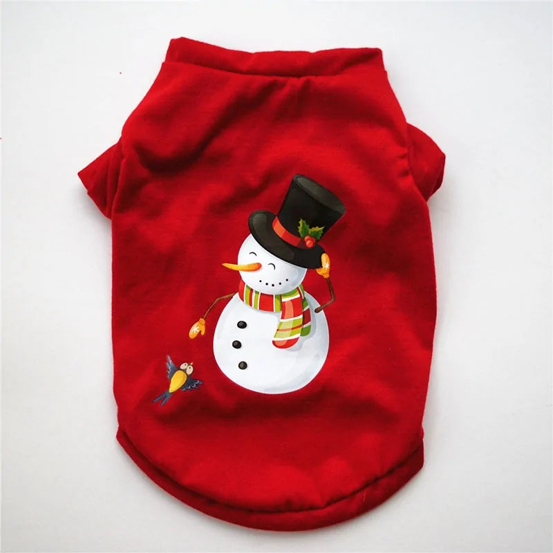 Festive Christmas Dog Clothes | Cozy Cotton Outfit for Holiday Cheer