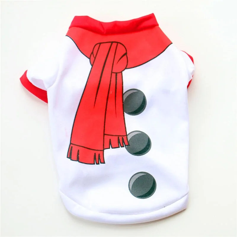 Festive Christmas Dog Clothes | Cozy Cotton Outfit for Holiday Cheer