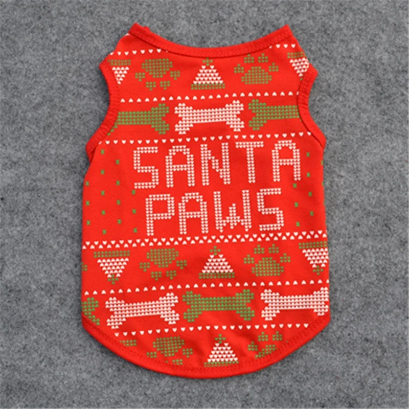 Festive Christmas Dog Clothes | Cozy Cotton Outfit for Holiday Cheer